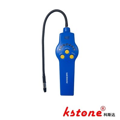 Portable halogen leak detector, fluorine-containing gas leak detector, inexpensive leak detector